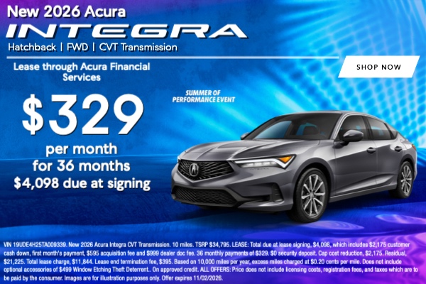 New Acura Specials in Verona | DCH Montclair Acura